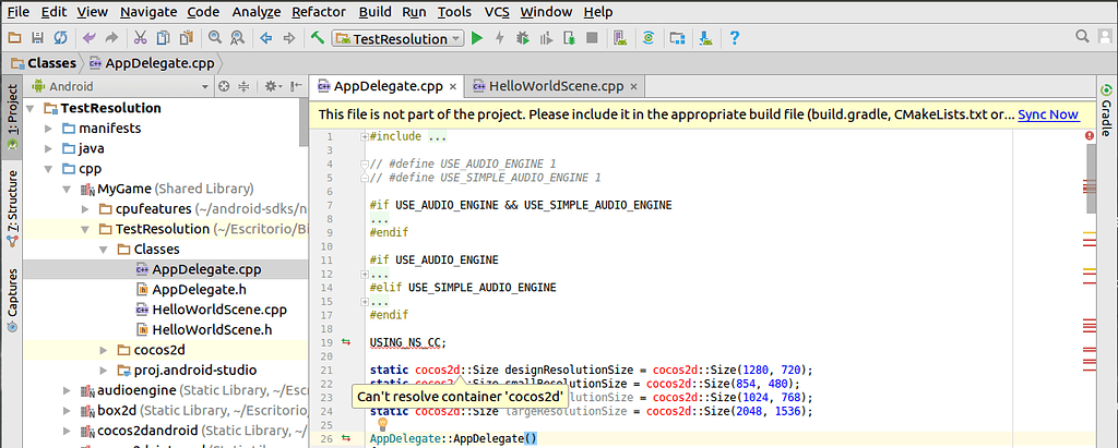 Link cocos library in Android Studio - C++ - Cocos Forums