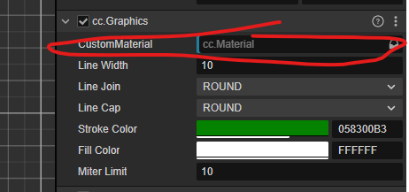 How can I add custom Material to my graphics component? - Cocos Creator ...